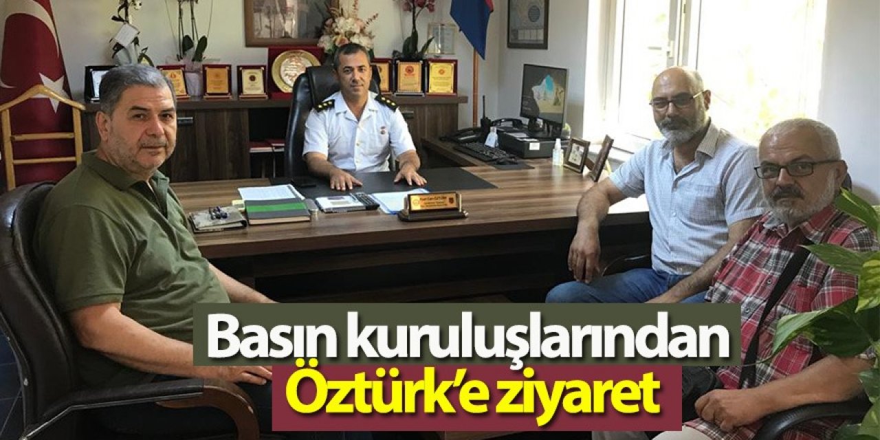 Basın kuruluşlarından Jandarma Komutanı Öztürk’e ziyaret