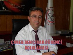 Çimen’den çırak öğrenci açıklaması