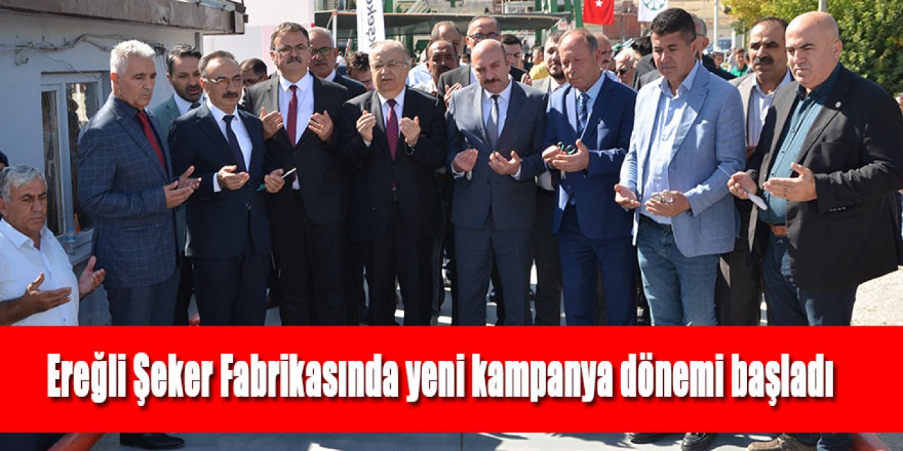 Ereğli Şeker Fabrikasında yeni kampanya dönemi başladı