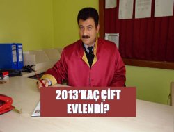 2013’de 916 çift evlendi