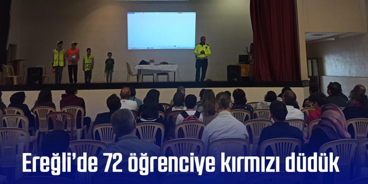Ereğli’de öğrenciler ‘’Trafik Dedektifi’’ oldular