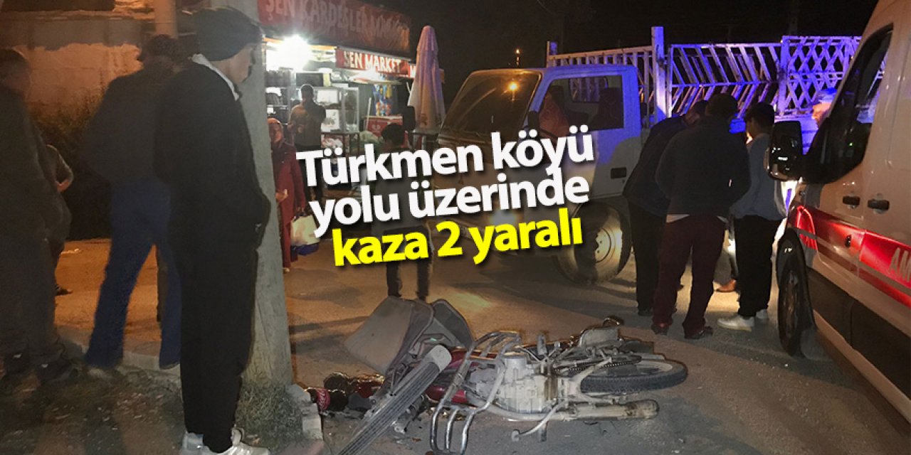 Ereğli'de Türkmen Caddesi üzerinde kaza 2 yaralı