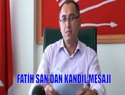 San’dan Kandil Mesajı