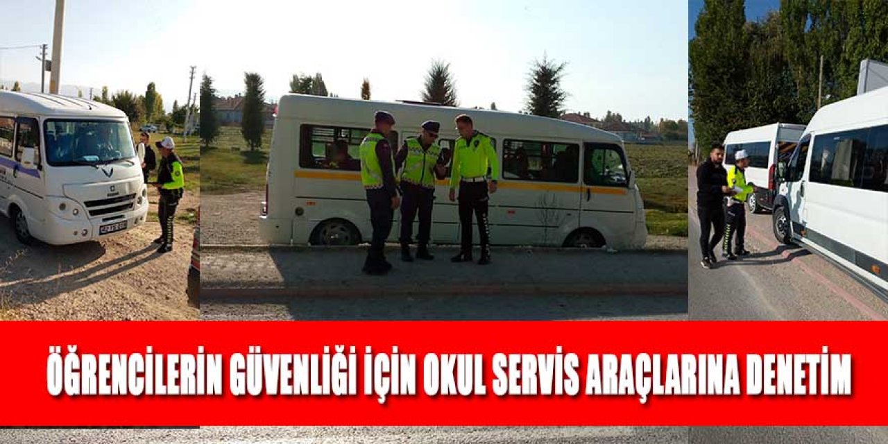 Ereğli'de okul servis araçları denetlendi