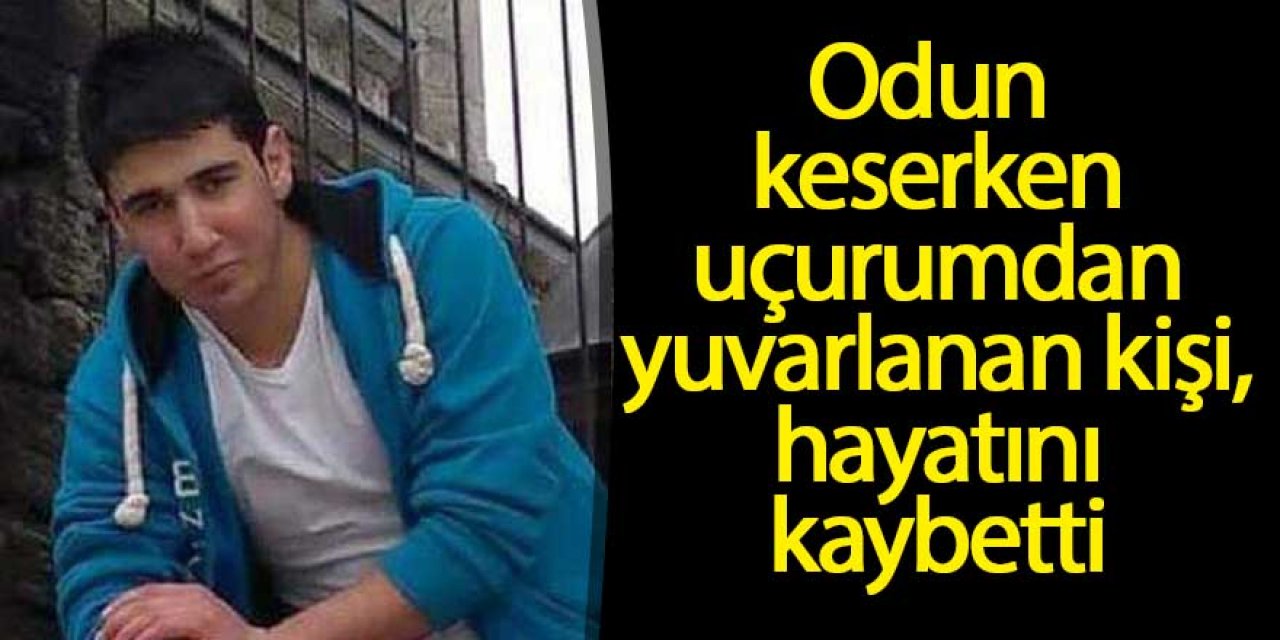 Odun keserken uçurumdan yuvarlanan kişi hayatını kaybetti