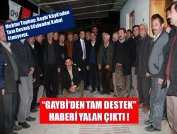 "Gaybi'den Tam Destek" Haberi Yalan Çıktı!