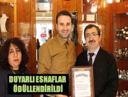 Duyarlı esnaflar ödüllendirildi