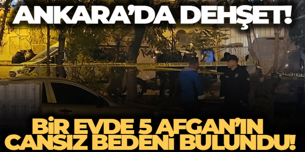 Bir evde 5 Afgan bıçaklanmış halde ölü bulundu