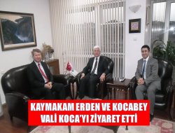 Ereğli Kaymakamından Vali Koca’ya ziyaret