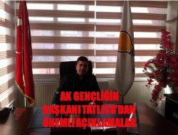 Tatlısu’dan önemli açıklamalar