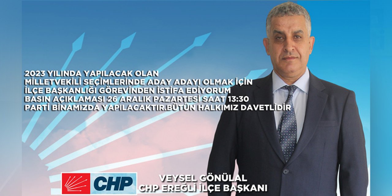 Gönülal  Başkanlık Görevini  Bırakıyor