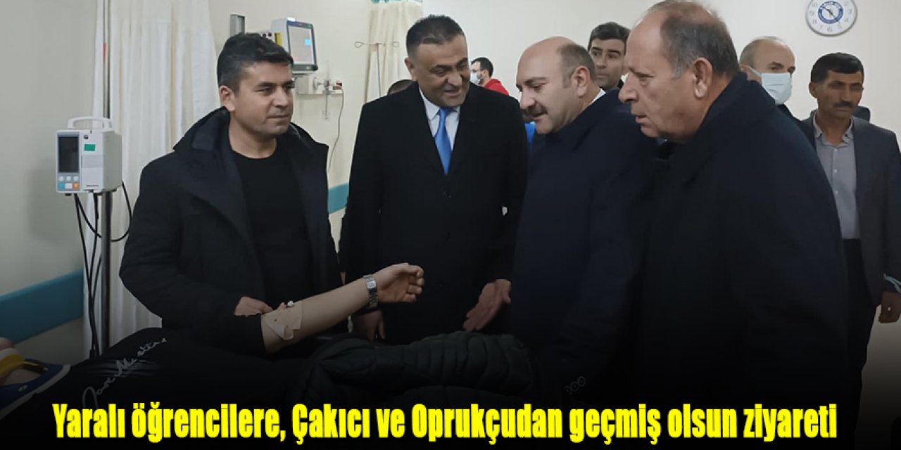 Kaymakam Çakıcı ve Başkan Oprukçudan geçmiş olsun ziyareti