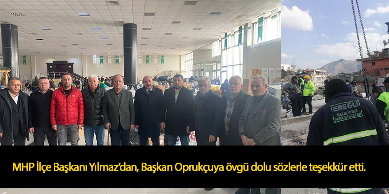 TEŞEKKÜRLER EREĞLİ BELEDİYESİ TEŞEKKÜRLER HÜSEYİN OPRUKÇU…