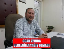 Ocak ayında beklenilen yağış olmadı