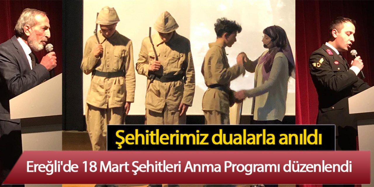Ereğli'de 18 Mart Şehitleri Anma Programı düzenlendi