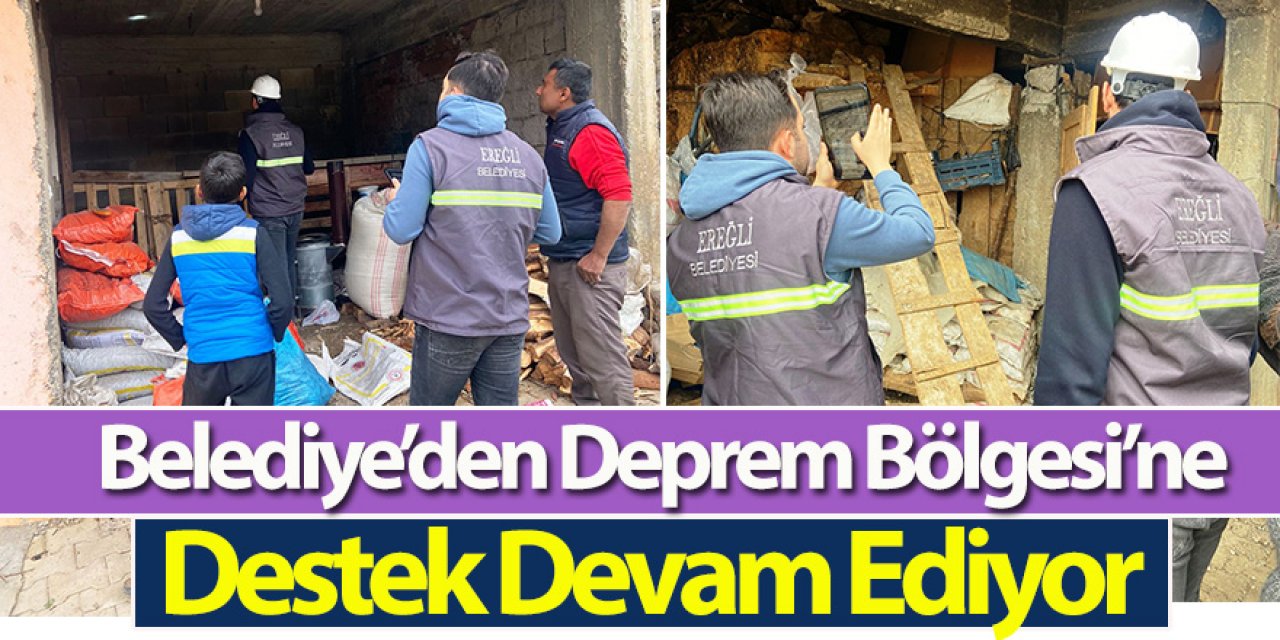 Belediye’den Deprem Bölgesi’ne Destek Devam Ediyor