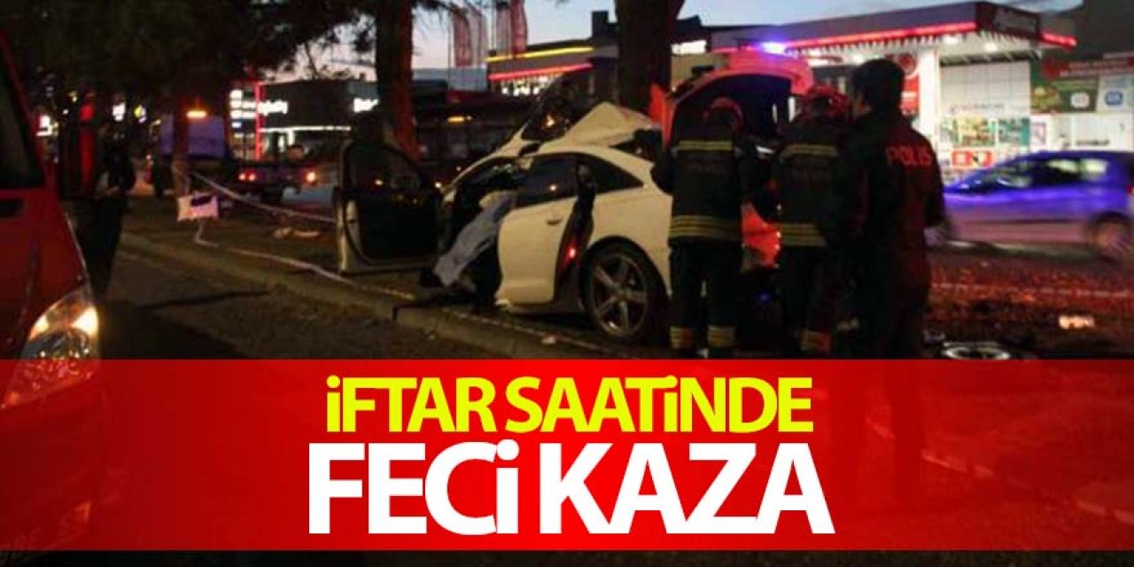 Annenin öldüğü, baba ve çocuklarının yaralandığı feci kaza kamerada