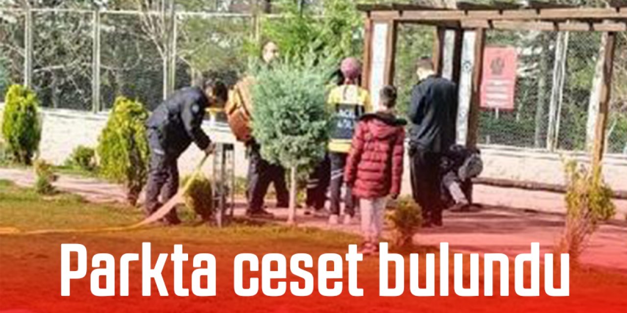 Parkta  ceset bulundu