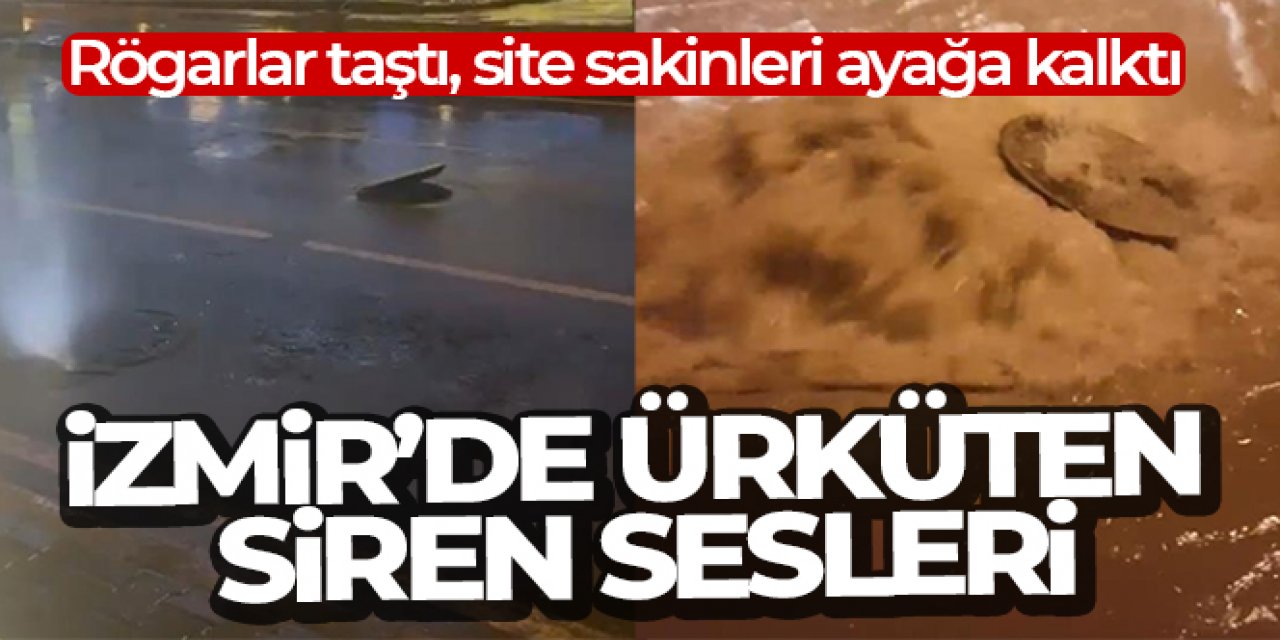 Akşam saatlerinde ürküten siren sesleri: Rögarlar taştı, site yönetimi siren çaldı