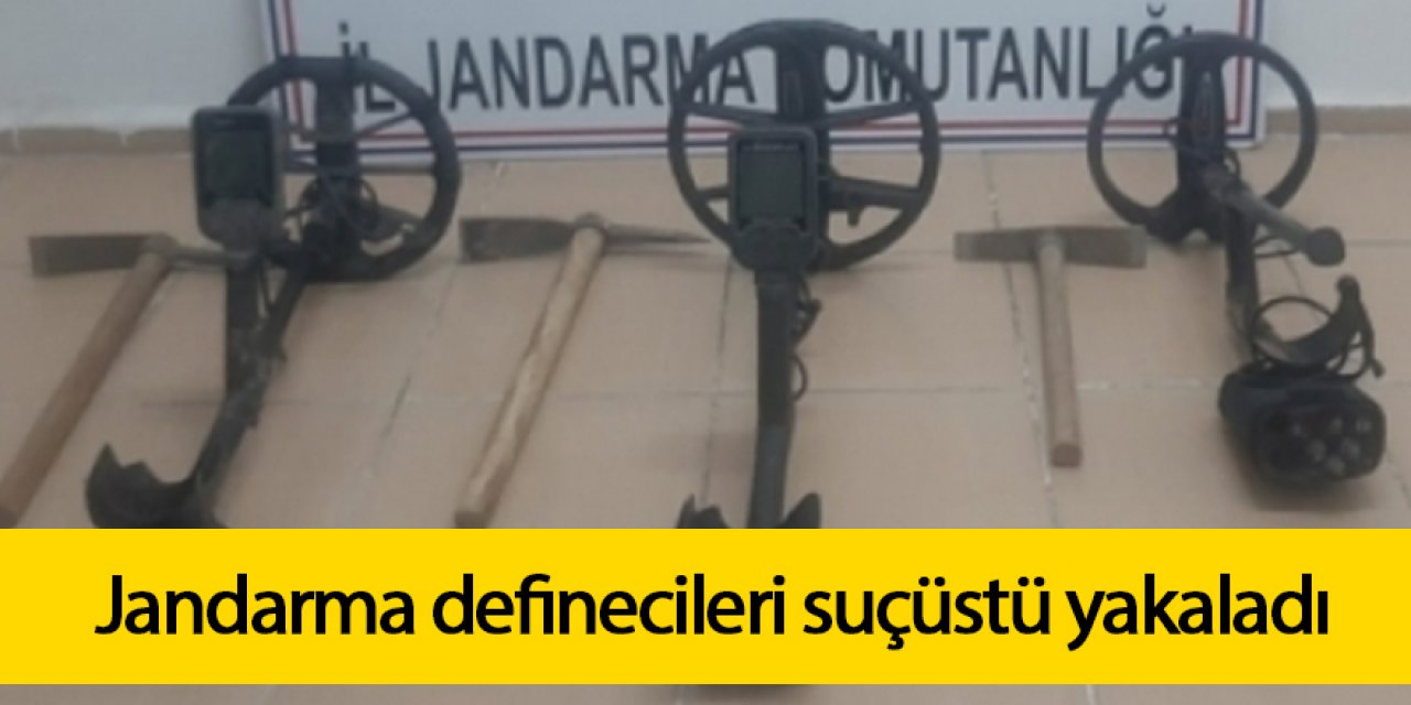 Jandarma definecileri suçüstü yakaladı