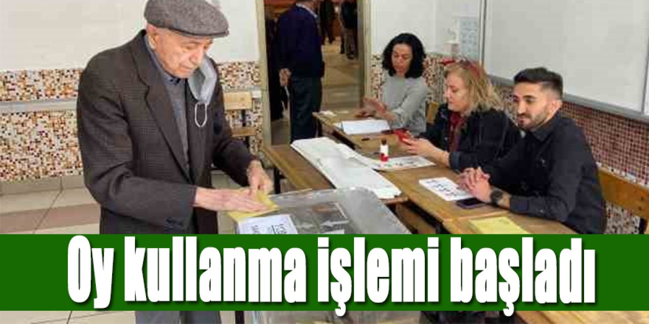 Oy kullanma işlemi başladı