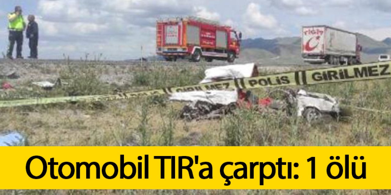 Karapınar Ereğli yolunda otomobil TIR'a çarptı: 1 ölü