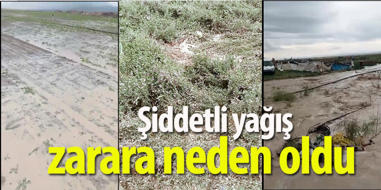 Ereğli ve Karapınar’da şiddetli yağış zarara neden oldu