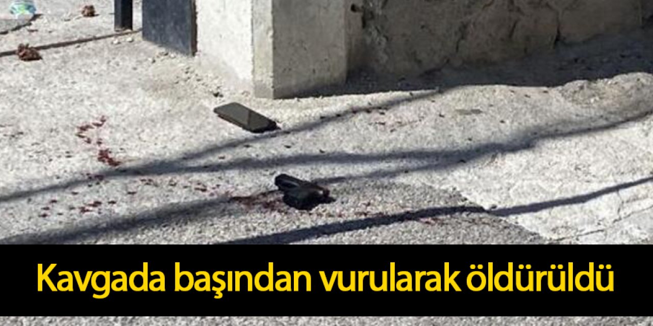 Kavgada başından vurularak öldürüldü