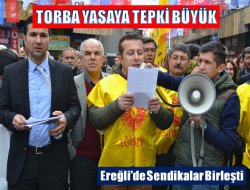 Ereğli’de Milli Eğitim Torbasına Eylem