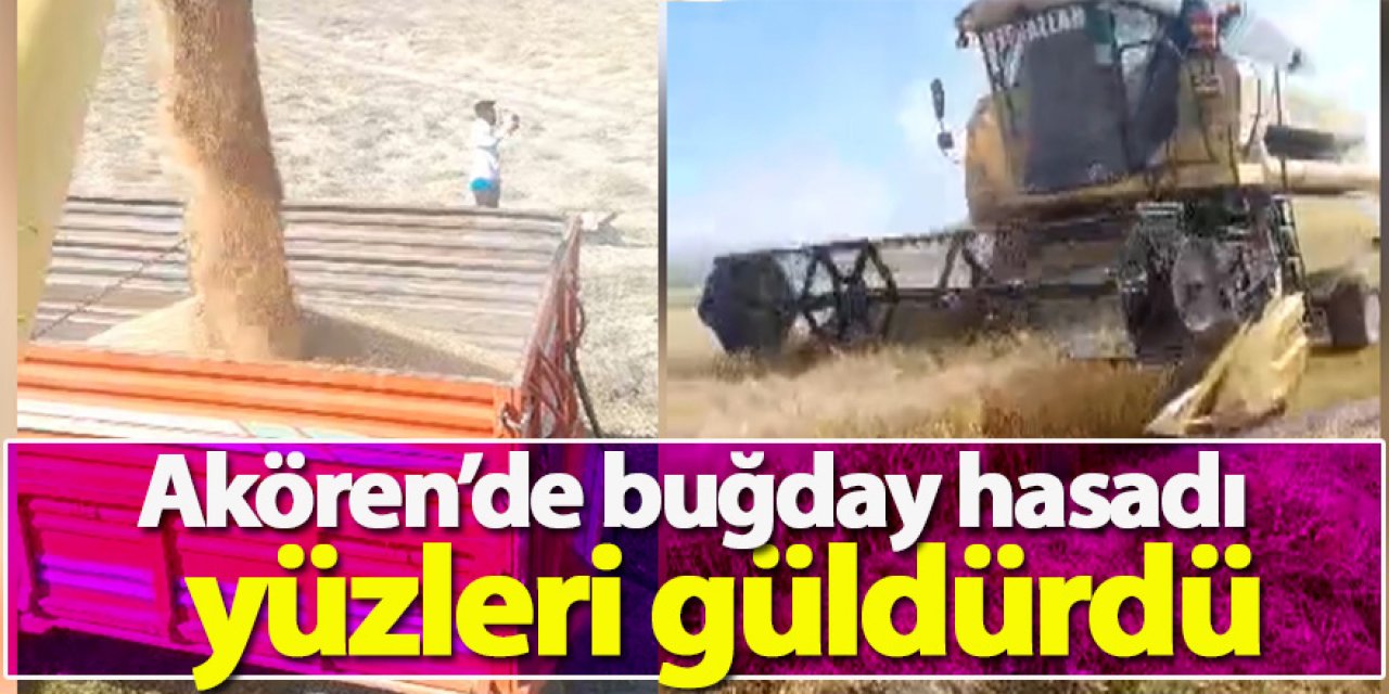 Akören’de buğday hasadı yüzleri güldürdü