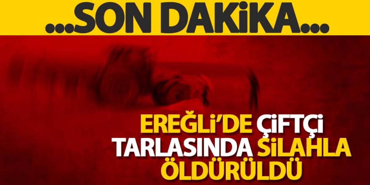 Ereğli’de çiftçi tarlasında silahla öldürüldü