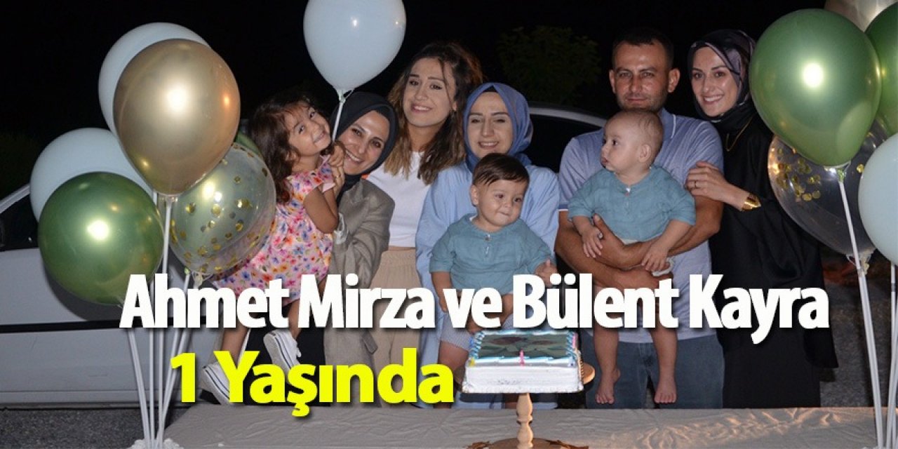 Dutar ailesinin ikizleri 1 yaşında