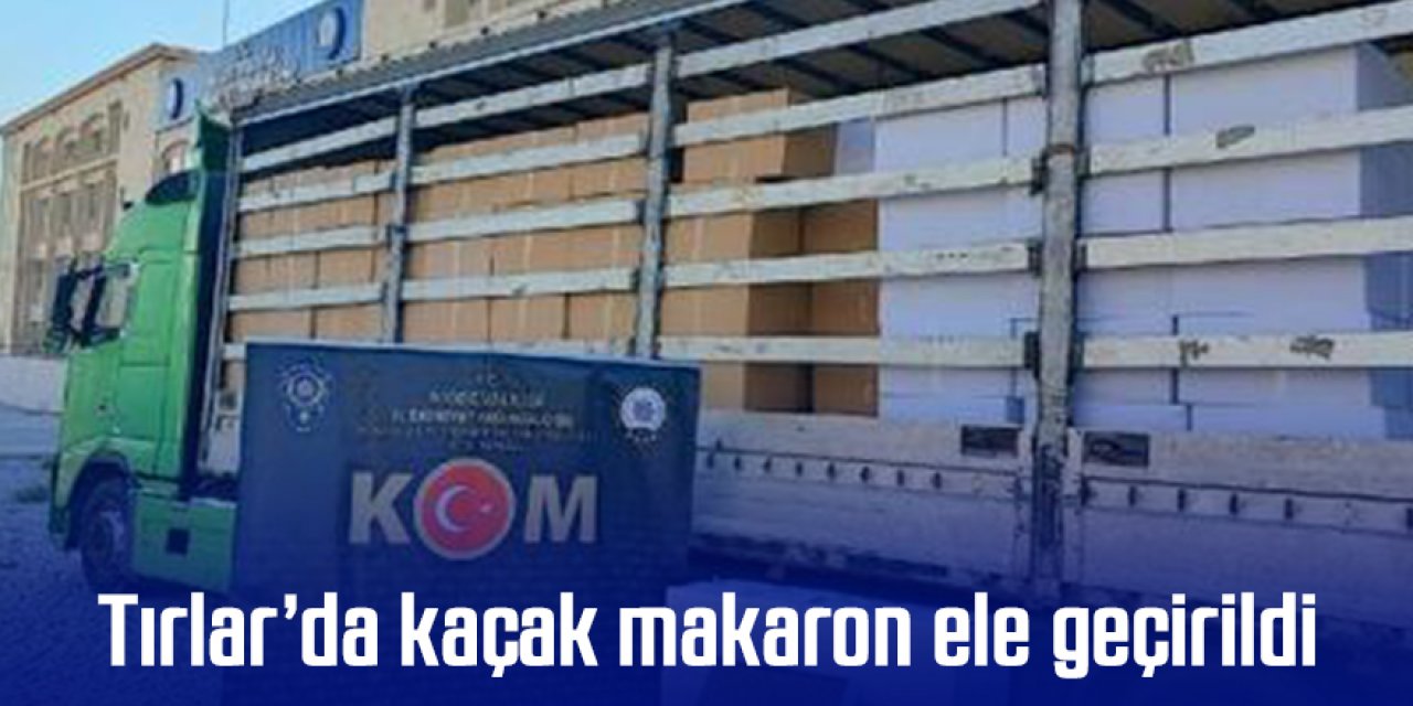 7 milyon 550 bin adet kaçak makaron ele geçirildi