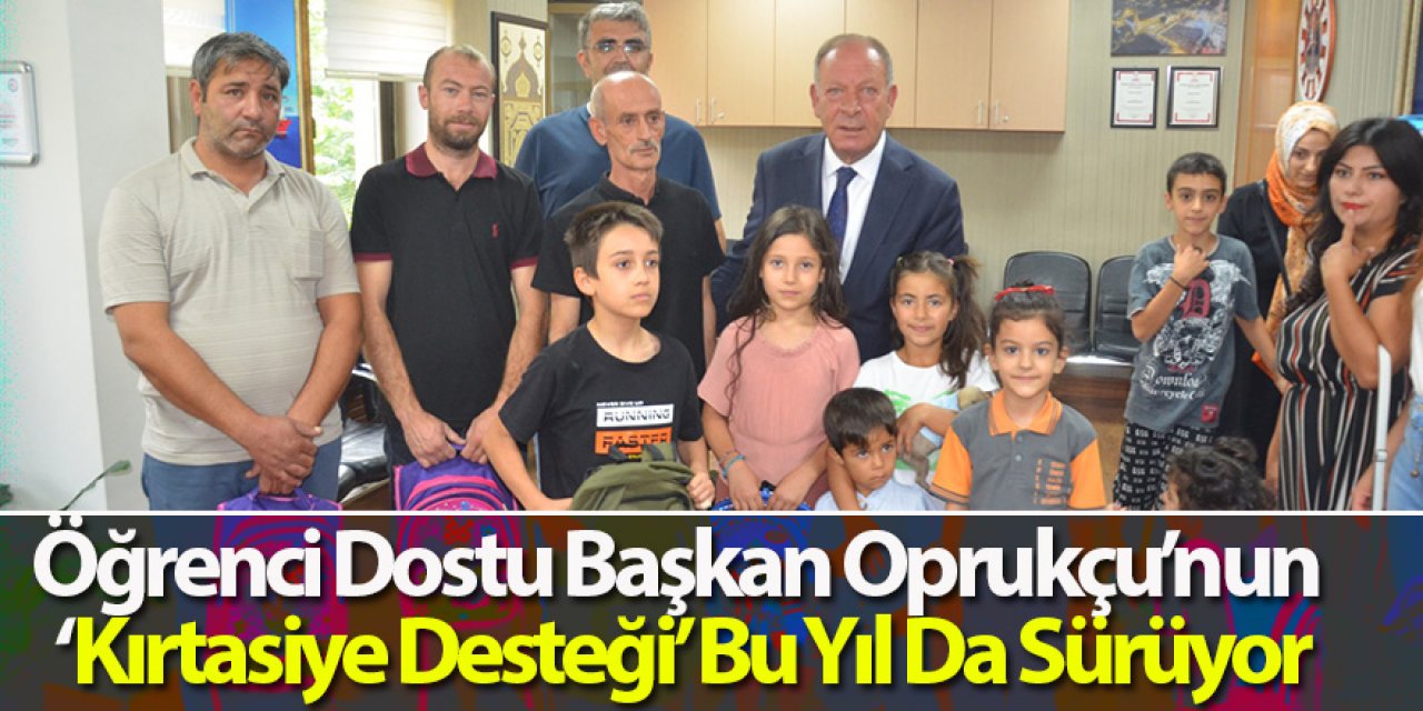Öğrenci Dostu Başkan Oprukçu’nun ‘Kırtasiye Desteği’ Bu Yıl da Sürüyor