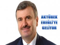 Tahir Akyürek Ereğli’ye geliyor