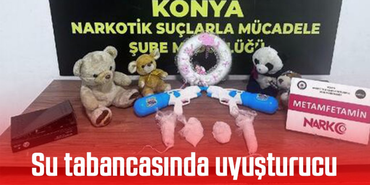 Su tabancasından uyuşturucu çıktı