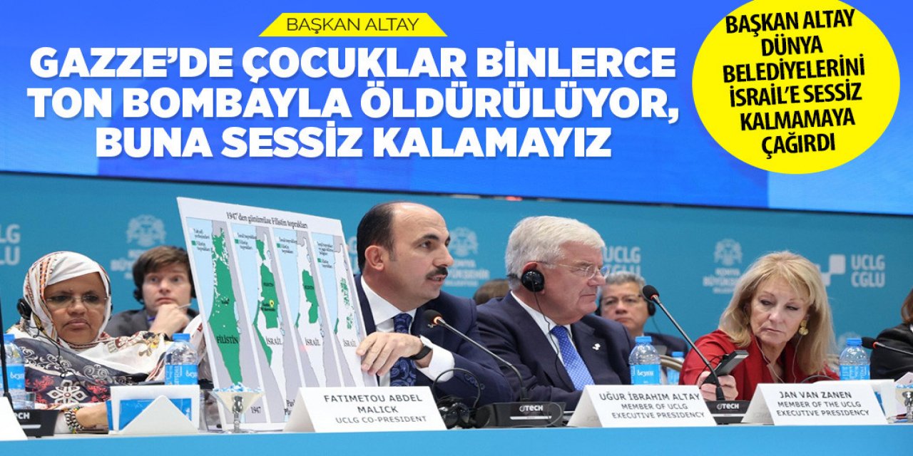 BAŞKAN ALTAY: “GAZZE’DE ÇOCUKLAR BİNLERCE TON BOMBAYLA ÖLDÜRÜLÜYOR, BUNA SESSİZ KALAMAYIZ”