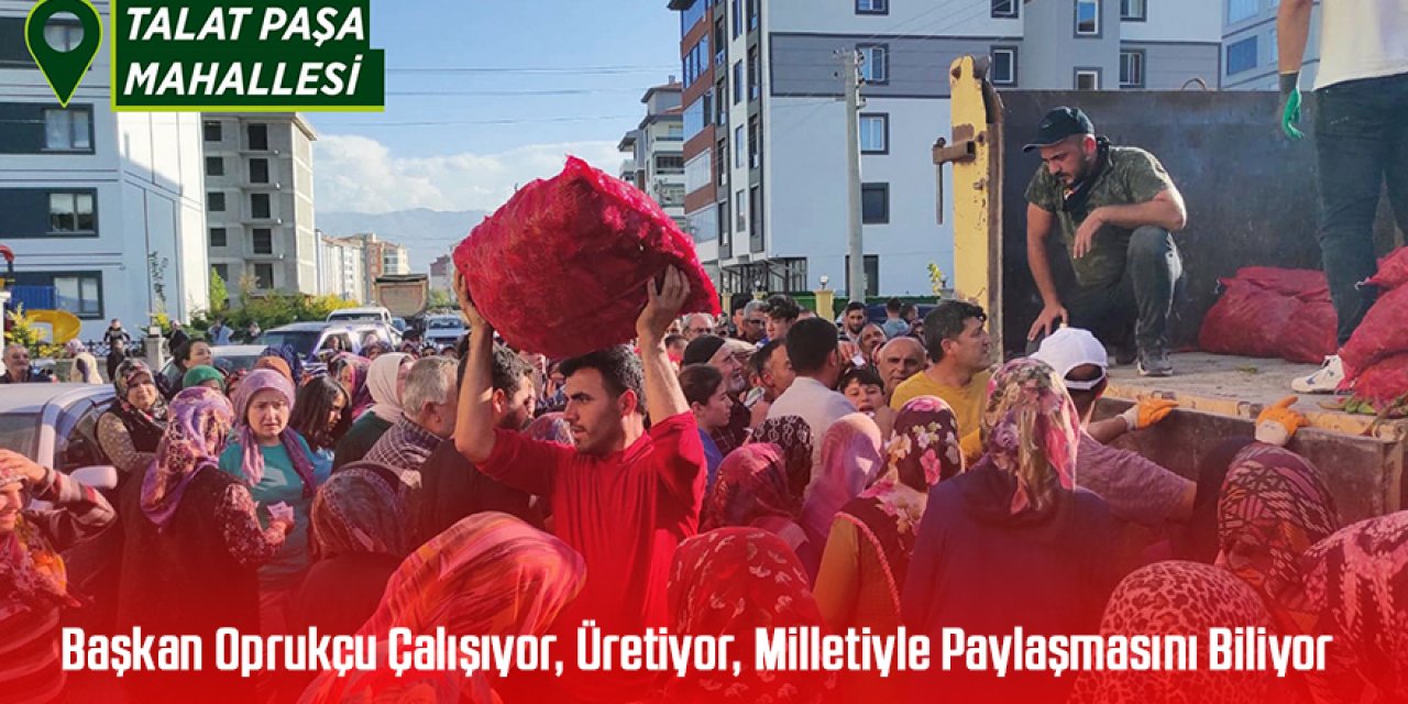 Başkan Oprukçu Çalışıyor, Üretiyor, Milletiyle Paylaşmasını Biliyor