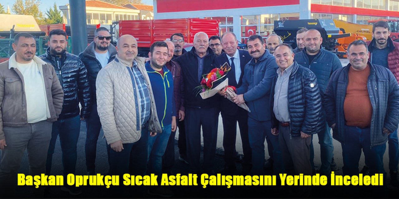 Başkan Oprukçu Ziya Gökalp Mahallesi’ndeki Sıcak Asfalt Çalışmasını Yerinde İnceledi