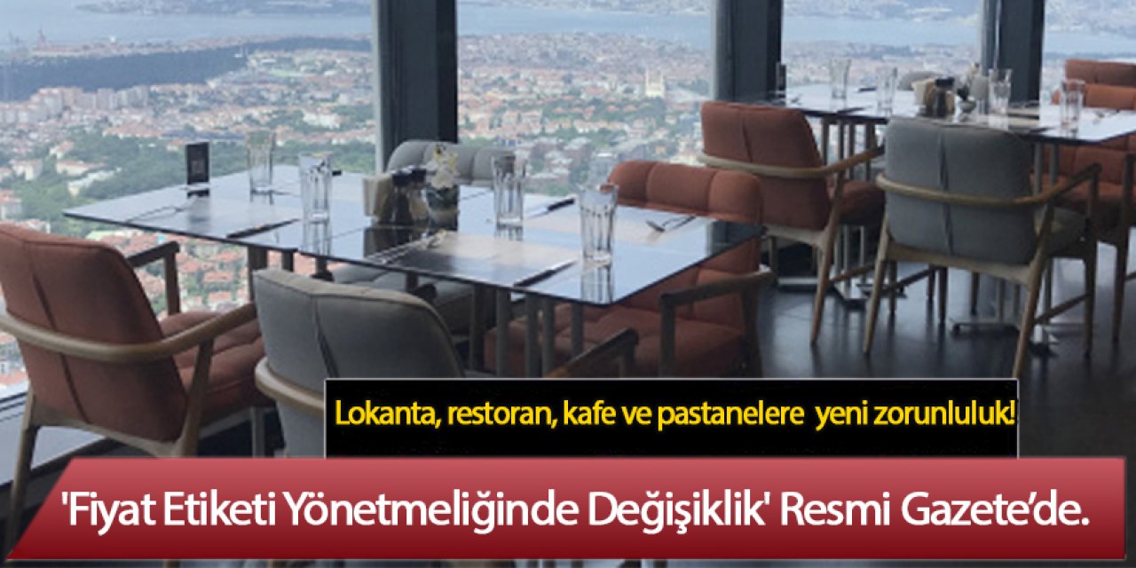 'Fiyat Etiketi Yönetmeliğinde Değişiklik' Resmi Gazete’de.