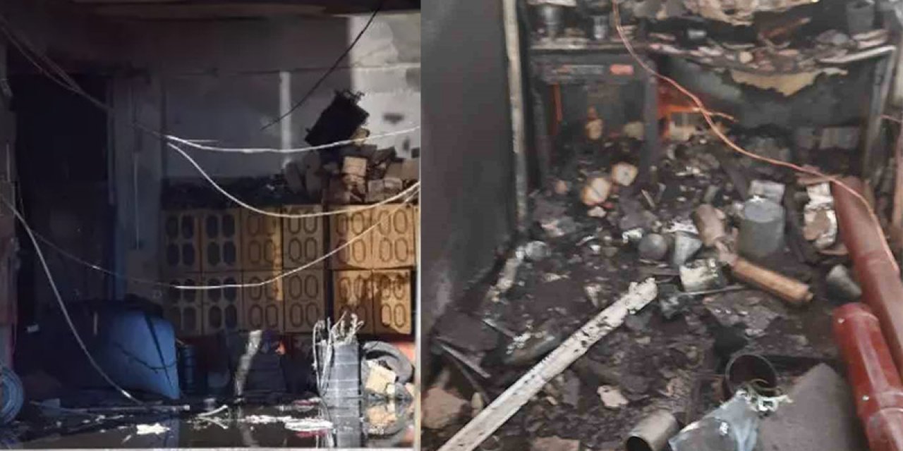 Sobayı tinerle yakmak isterken kadın ağır yaralandı