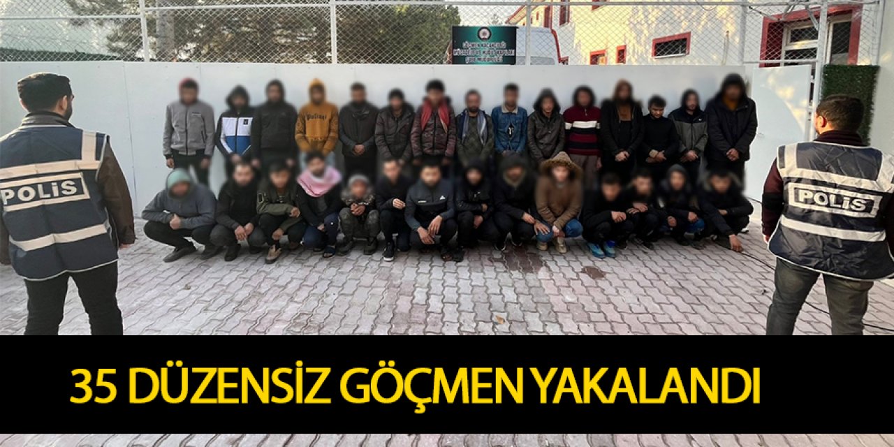 POLİS 35 DÜZENSİZ GÖÇMEN YAKALADI