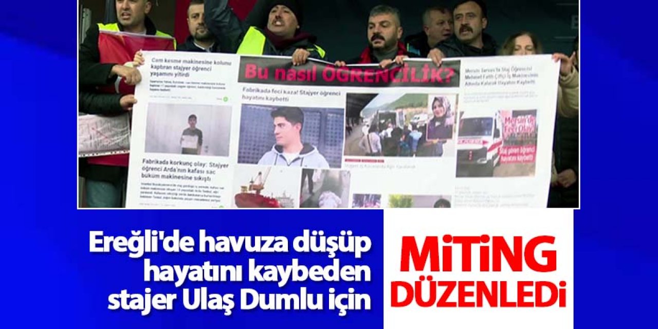 Staj ve Çıraklık Mağdurları Ankara'da Miting Düzenledi