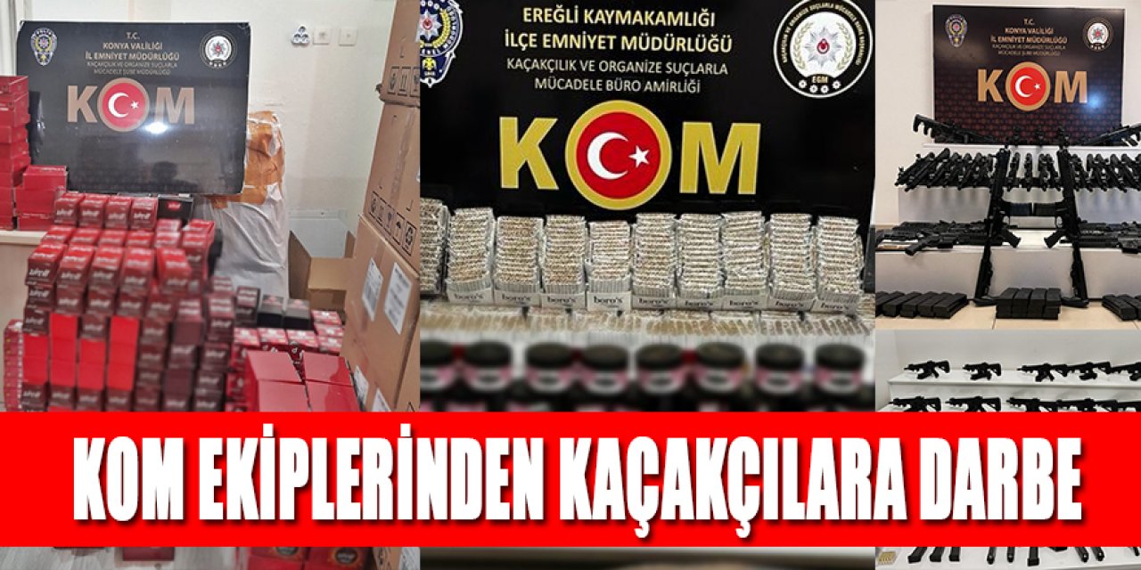 KOM EKİPLERİNDEN KAÇAKÇILARA DARBE: 19 GÖZALTINA ALINDI