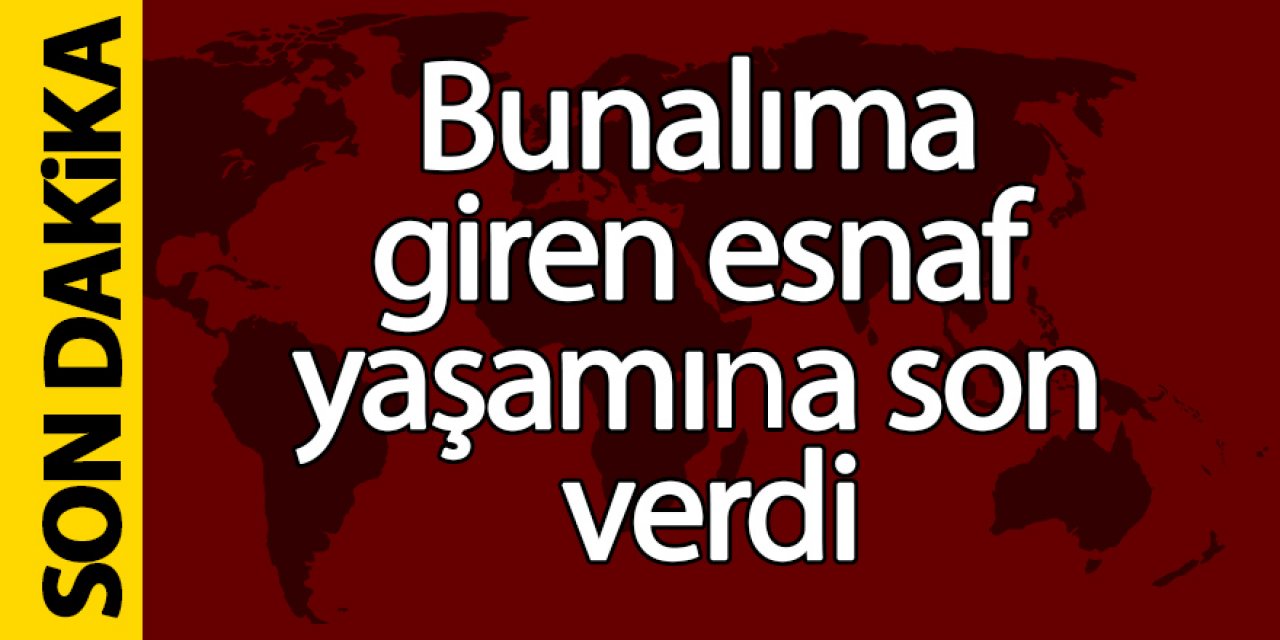 Bunalıma giren Ereğlili esnaf yaşamına son verdi