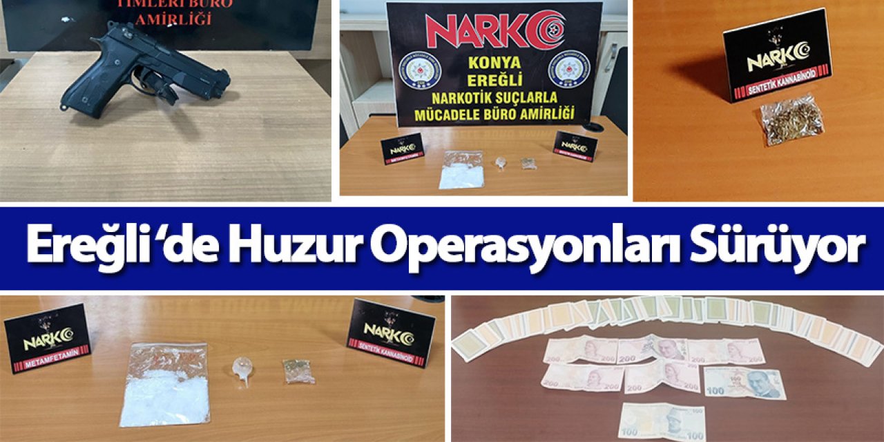 Ereğli’de emniyet ve jandarma ekipleri kuş uçurmadı