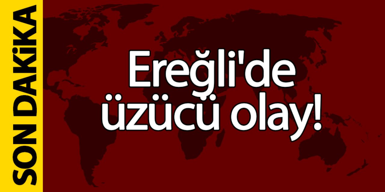 Ereğli’de üzücü olay!