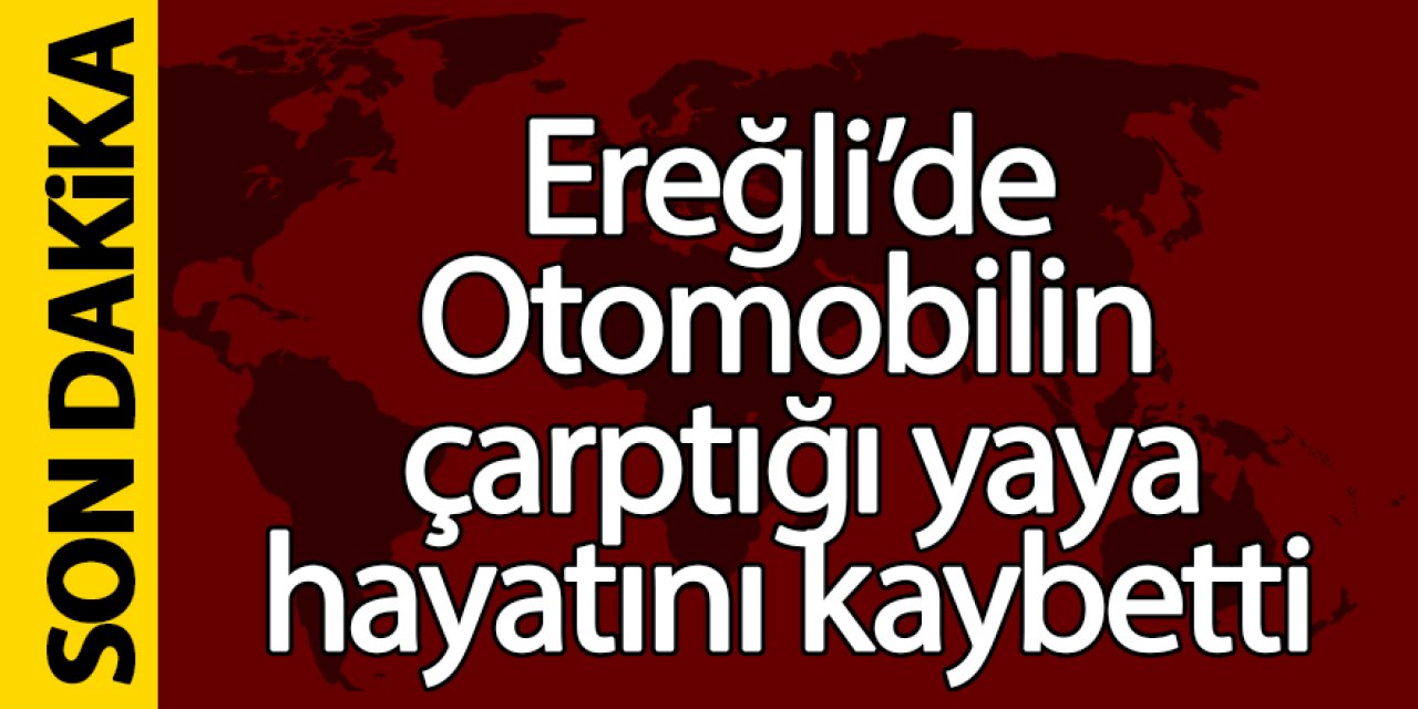 Otomobilin çarptığı yaya öldü