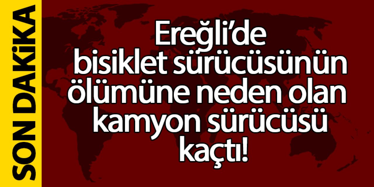 Son dakika haberi; bisiklet sürücü kazada öldü!