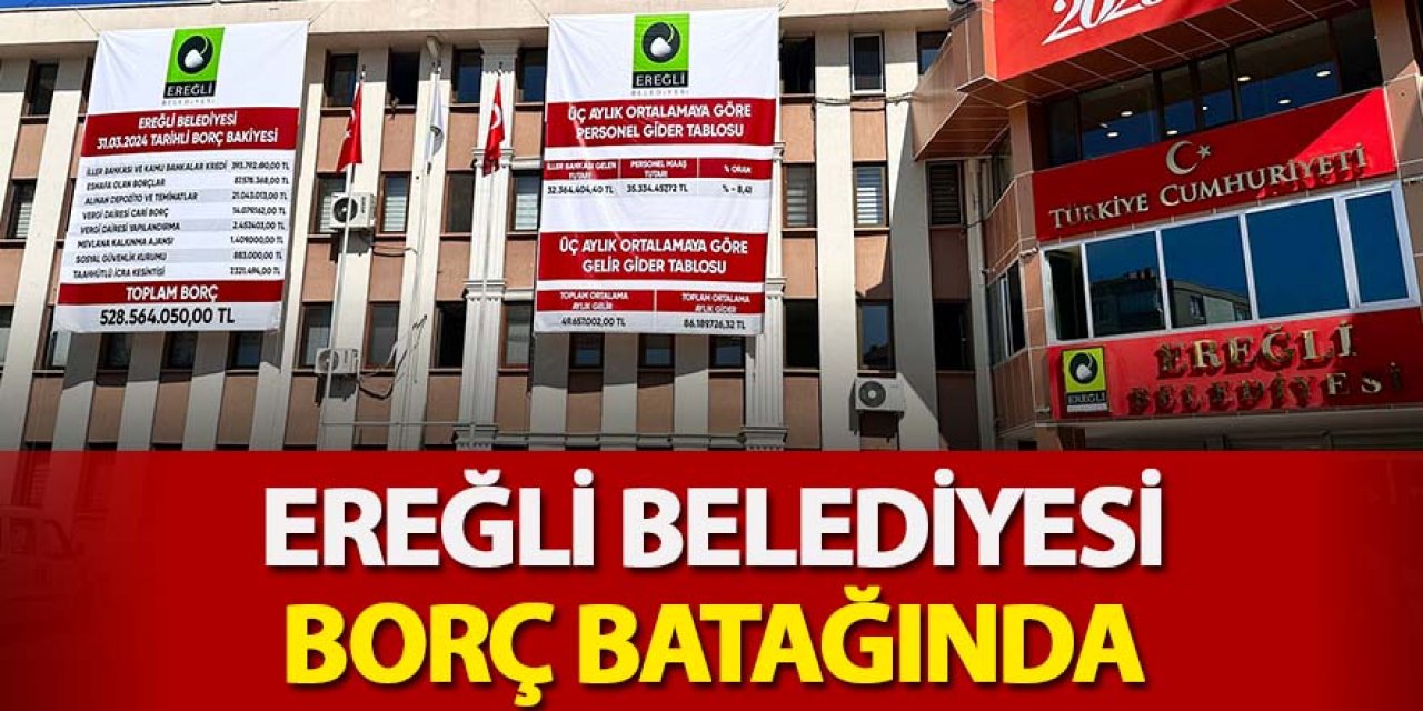 EREĞLİ BELEDİYESİ BORÇ BATAĞINDA